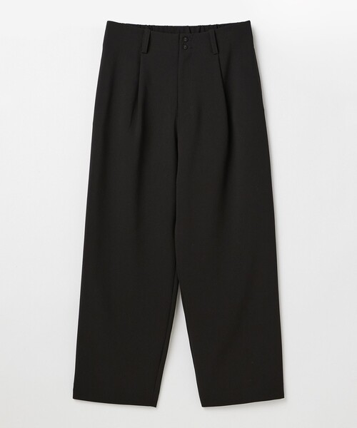 LOISIR パンツ エコダブルクロスクロップドパンツ レディース