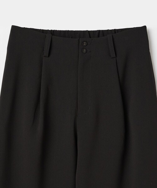 LOISIR パンツ エコダブルクロスクロップドパンツ レディース