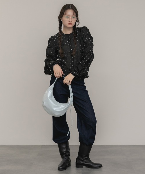 HEILIS（ヘイリス） ブラウス シャツ 「original」ドットシャーリング