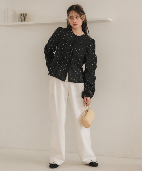 HEILIS（ヘイリス） ブラウス シャツ 「original」ドットシャーリング