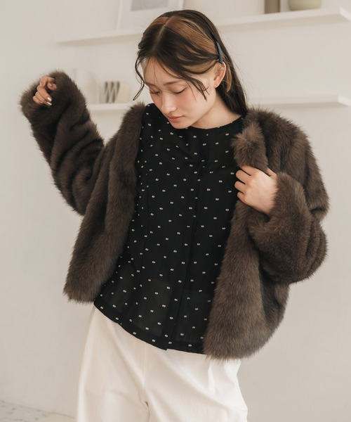 HEILIS（ヘイリス） ブラウス シャツ 「original」ドットシャーリング