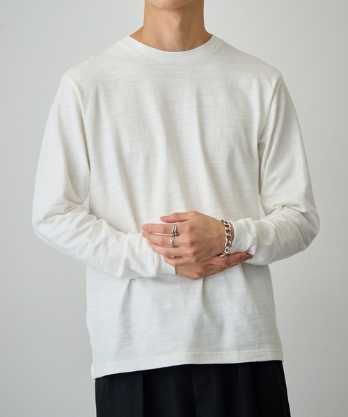 LIFEMAX（ライフマックス） tシャツ 「LIFEMAX」スラブ長袖Tシャツ