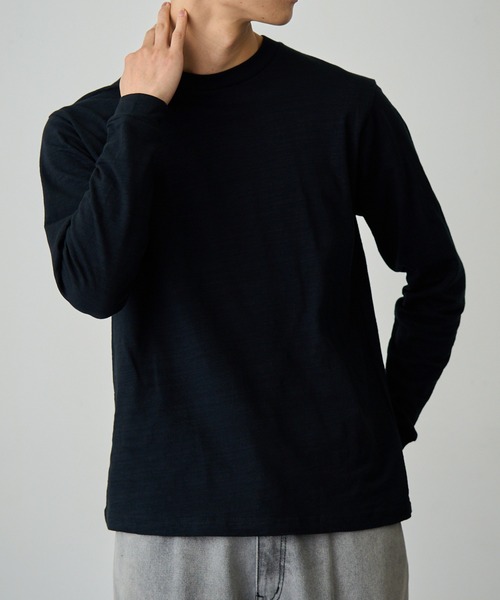 LIFEMAX（ライフマックス） tシャツ 「LIFEMAX」スラブ長袖Tシャツ