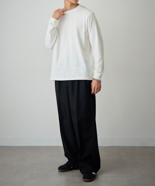 LIFEMAX（ライフマックス） tシャツ 「LIFEMAX」スラブ長袖Tシャツ