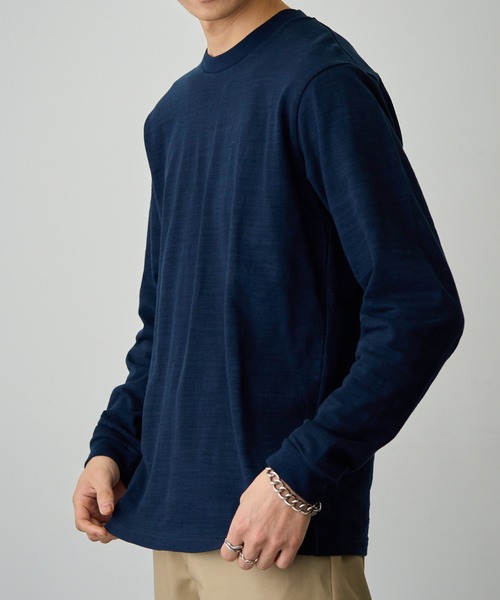 LIFEMAX（ライフマックス） tシャツ 「LIFEMAX」スラブ長袖Tシャツ