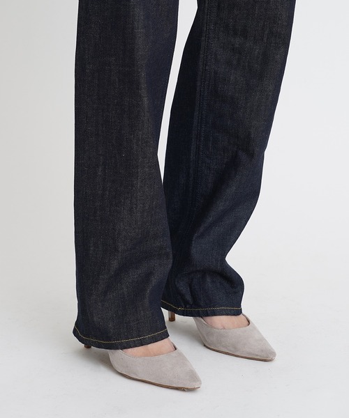 【タグ付き新品】YANUK ボーイズストレート LEA ロング丈 23 ボーイズストレート