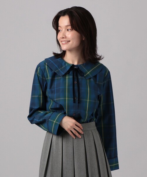 Afternoon Tea（アフタヌーンティー） ブラウス シャツ タータン