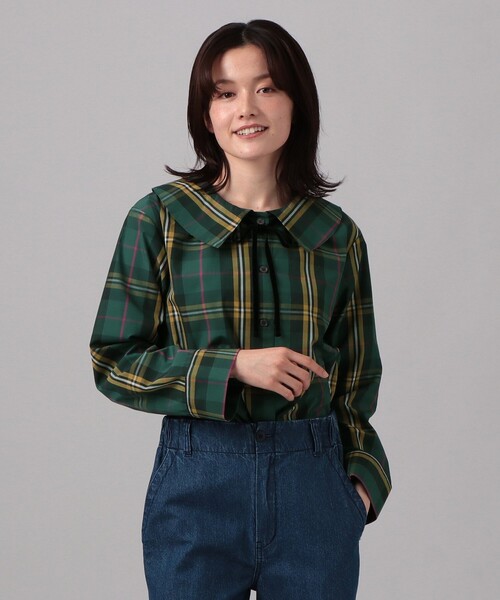 Afternoon Tea（アフタヌーンティー） ブラウス シャツ タータン