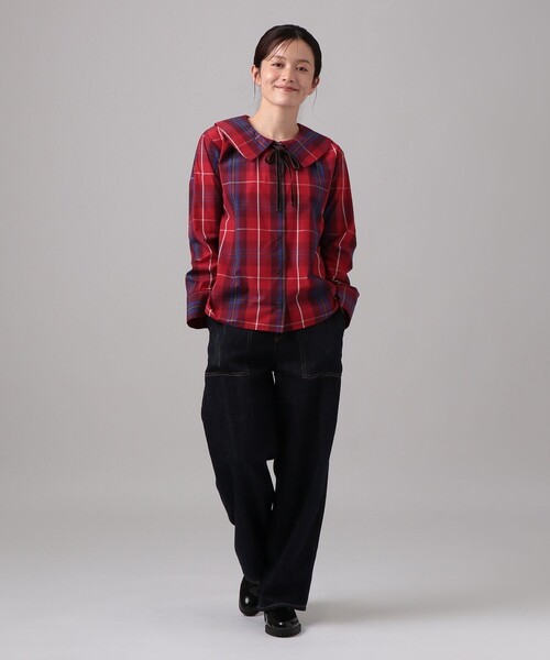 Afternoon Tea（アフタヌーンティー） ブラウス シャツ タータン