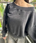 トレーナー Acidオフショルショートスウェッ...の詳細画像5