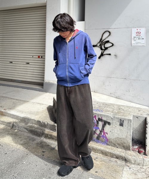 NAKER ワイドパンツ パンツ ワイドストレートコーデュロイパンツ