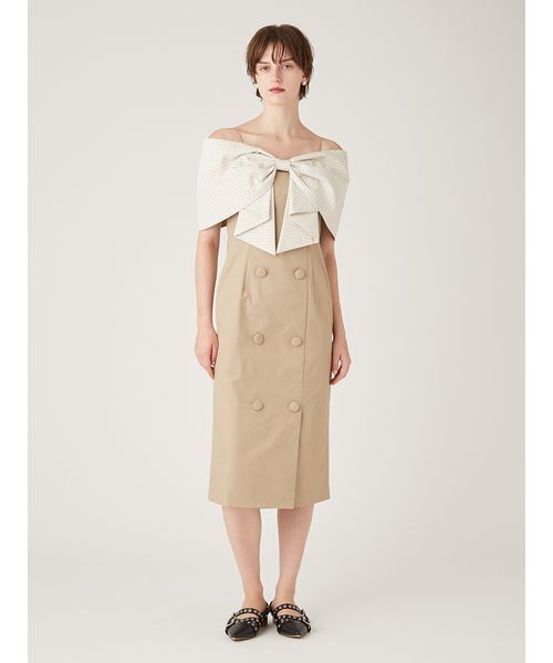 FURFUR リブロングワンピース ベージュ 極美品 FURFUR ファーファー