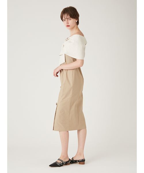 FURFUR ビッグリボンオフショルワンピース FURFUR（ファーファー） ワンピース ビッグリボンオフショルワンピース