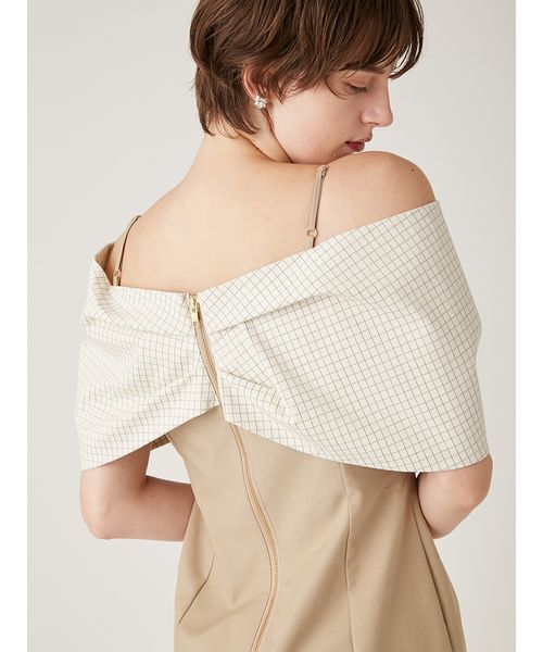 FURFUR ビッグリボンオフショルワンピース FURFUR（ファーファー） ワンピース ビッグリボンオフショルワンピース