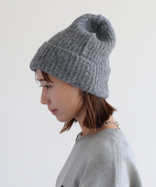 cepo（セポ） ニット帽 ニットキャップ バイカラーニット帽 レディース