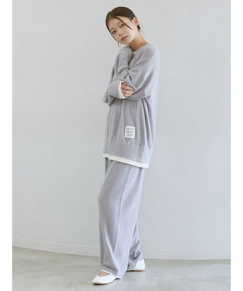 新品　GELATO PIQUE グレー ルームウェアセットジェラピケ 希少！！】 GELATO PIQUE グレー福袋2025 ルームウェアセット ルーム