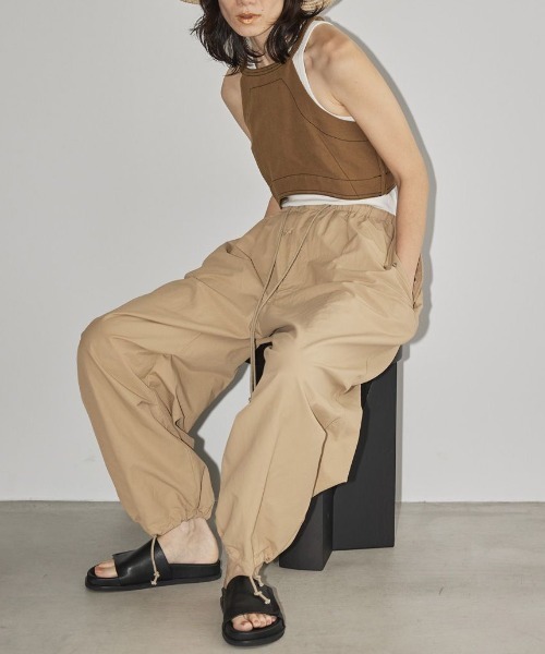 「TODAYFUL」 イージーパンツ 36 ベージュ レディース_画像9