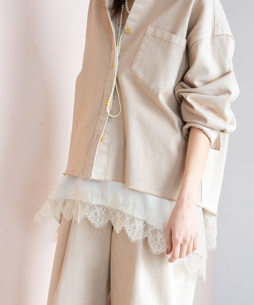 Elura（エルーラ） キャミソール レースサテンキャミソール/625546