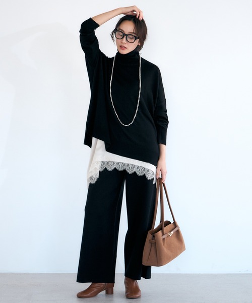 Elura（エルーラ） キャミソール レースサテンキャミソール/625546