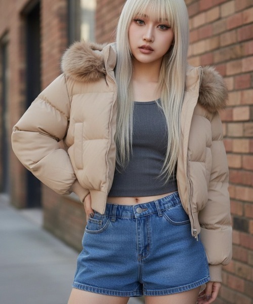 KOM（ドットコム） ダウンコート ダウンジャケット A'GEM/9 × 「.kom