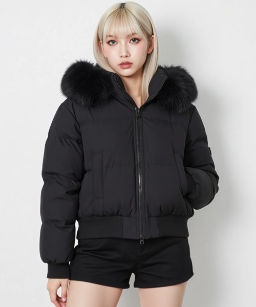 KOM（ドットコム） ダウンコート ダウンジャケット A'GEM/9 × 「.kom