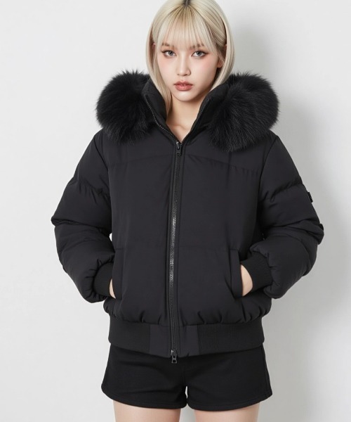 KOM（ドットコム） ダウンコート ダウンジャケット A'GEM/9 × 「.kom