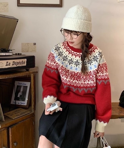 GUCCI ノルディック柄セーター S GUCCI ノルディック柄セーター S 藤原ヒロシ着用】GUCCIノルディック