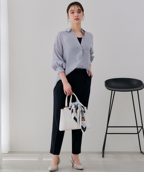 「ANY SIS」 長袖シャツ 2 グレー レディース_画像5