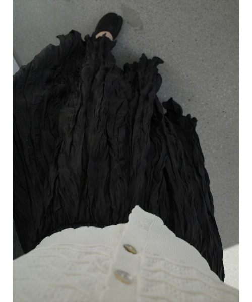 amel（エイメル） スカート ワッシャーボリュームロングスカート