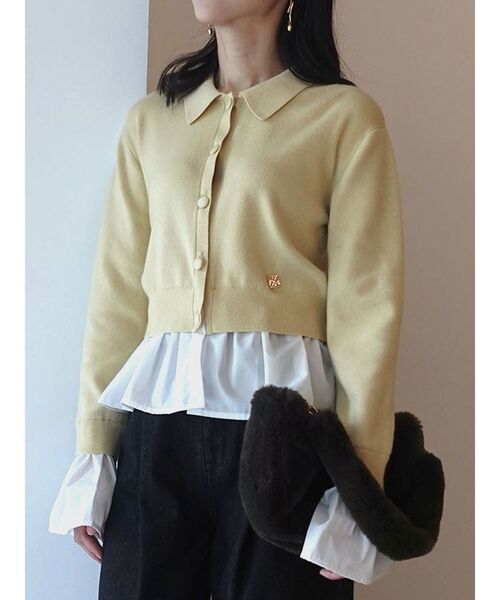 LAGUNAMOON（ラグナムーン） カーディガン ペプラムドッキングニット