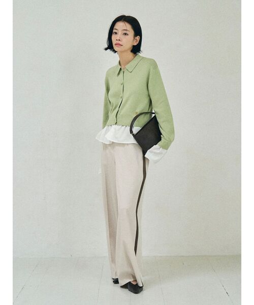 LAGUNAMOON（ラグナムーン） カーディガン ペプラムドッキングニット