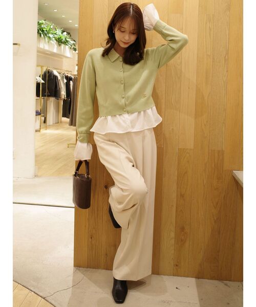 LAGUNAMOON（ラグナムーン） カーディガン ペプラムドッキングニット