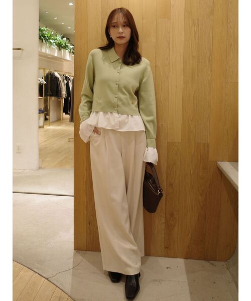 LAGUNAMOON（ラグナムーン） カーディガン ペプラムドッキングニット