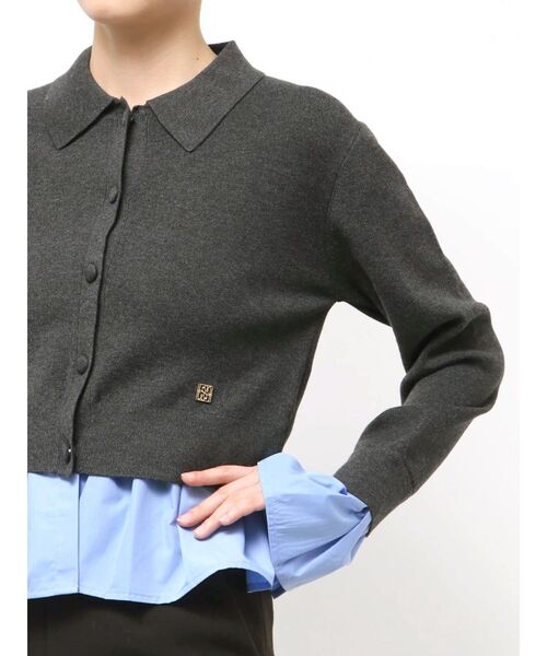 LAGUNAMOON（ラグナムーン） カーディガン ペプラムドッキングニット