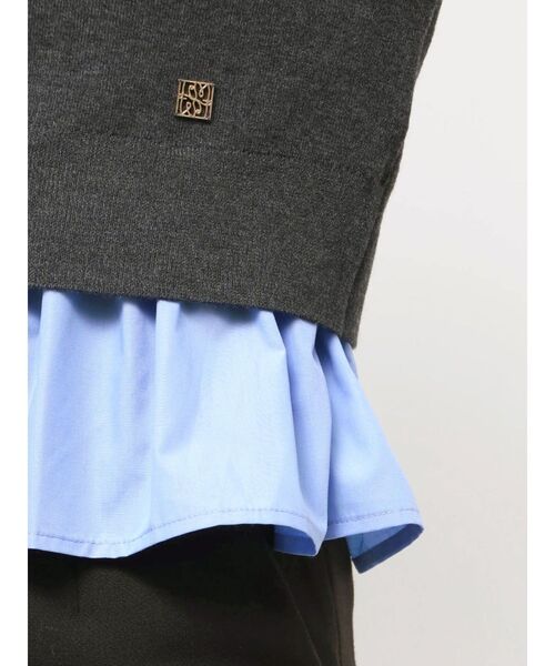 LAGUNAMOON（ラグナムーン） カーディガン ペプラムドッキングニット