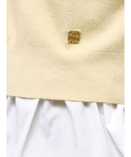 LAGUNAMOON ペプラムドッキングニットカーディガン ラグナムーン フリル LAGUNAMOON（ラグナムーン） カーディガン ペプラムドッキングニット