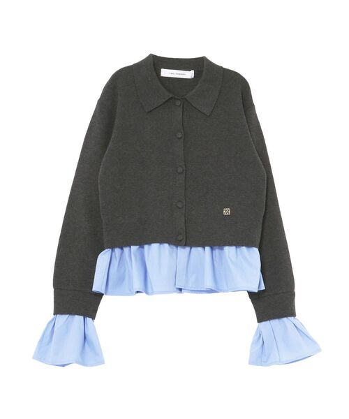 LAGUNAMOON（ラグナムーン） カーディガン ペプラムドッキングニット