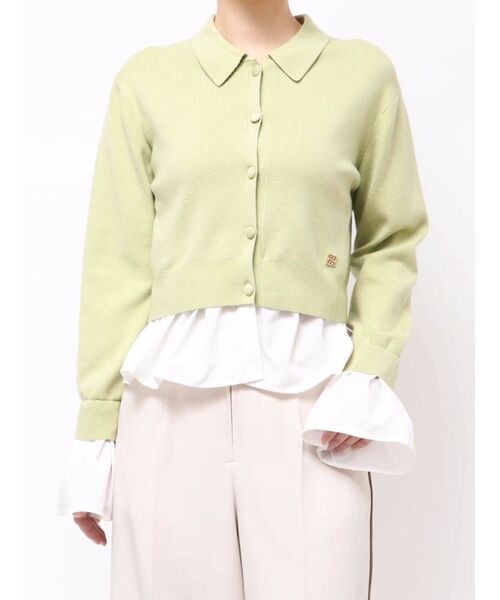 LAGUNAMOON（ラグナムーン） カーディガン ペプラムドッキングニット