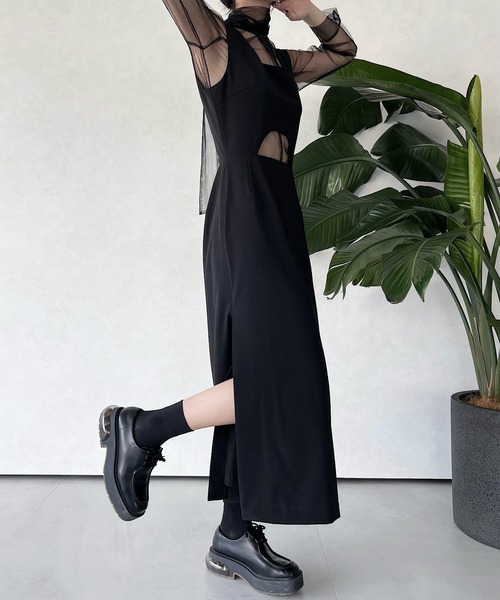 「musubore」 サロペットスカート 1 ブラック レディース_画像2