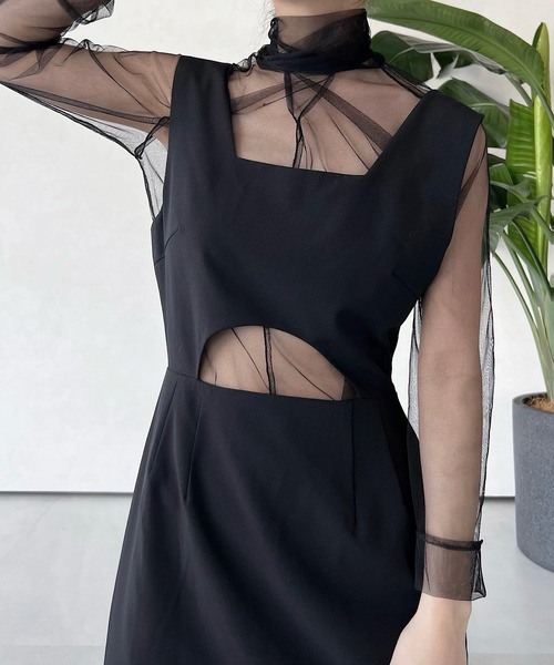 「musubore」 サロペットスカート 1 ブラック レディース_画像3