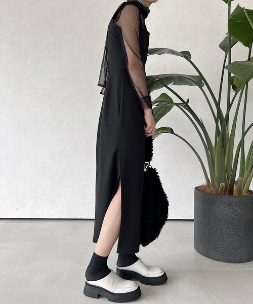 「musubore」 サロペットスカート 1 ブラック レディース_画像6