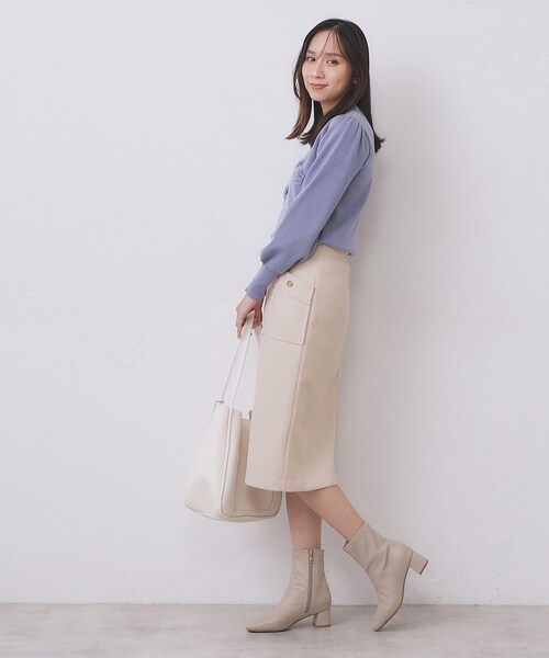 「NIKKE」 ハイゲージポンチ タイトスカート スカート タイトスカート PC6166 index（インデックス） スカート ポケットタイトスカート「洗濯機OK