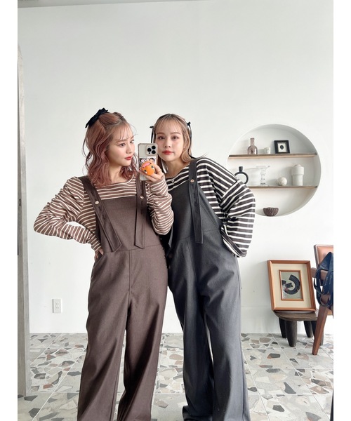 「jumelle」 オーバーオール SMALL グレー レディース_画像4