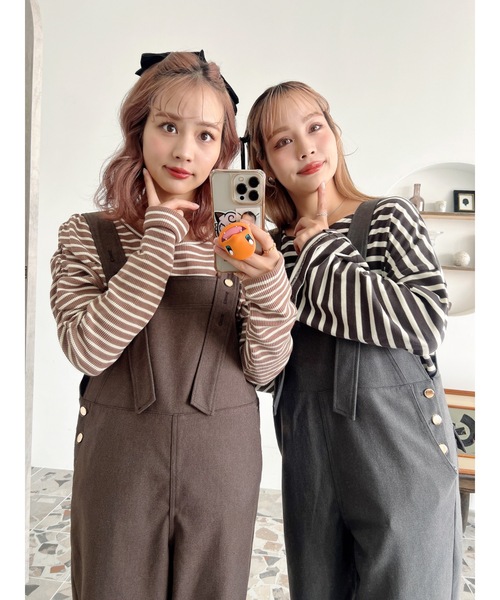 「jumelle」 オーバーオール SMALL グレー レディース_画像5