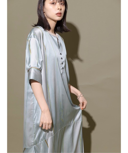 「Eimee Law」 半袖ワンピース 38 グリーン レディースの画像