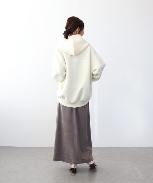 Jines（ジネス） パーカー エアリーダンボールZIPパーカー レディース
