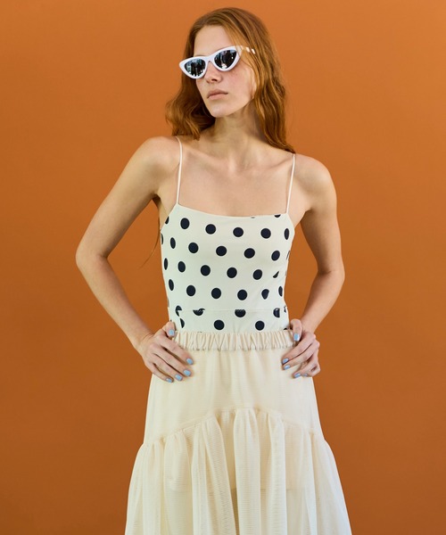 MAISON SPECIAL（メゾンスペシャル） Cup-in Dot Bodysuit/カップイン