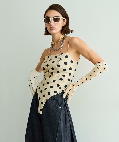 MAISON SPECIAL（メゾンスペシャル） Cup-in Dot Bodysuit/カップイン