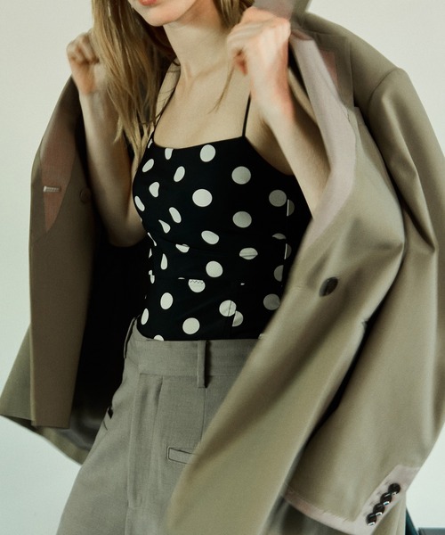 MAISON SPECIAL（メゾンスペシャル） Cup-in Dot Bodysuit/カップイン