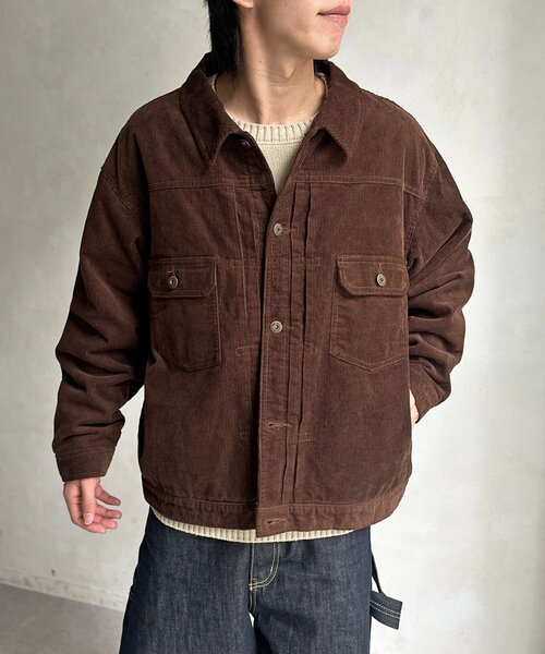 CPCM（シーピーシーエム） ブルゾン アウター 裏キルトコーデュロイ